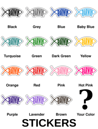 Darwin Fish Stickers